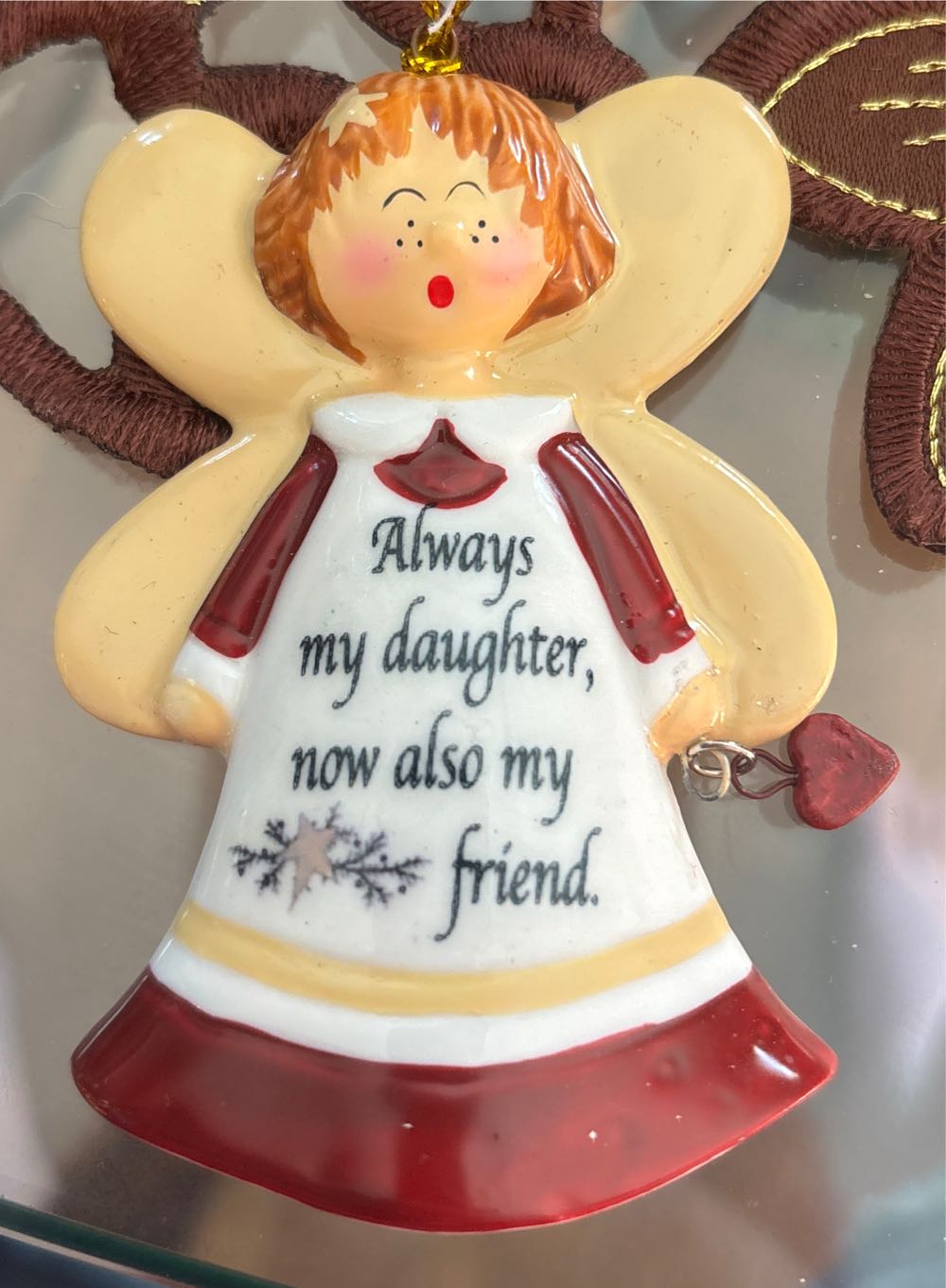 Always My Daughter Now Also My Friend - Angel (Sentimental) ornament collectible [Barcode 0107551] - Main Image 2