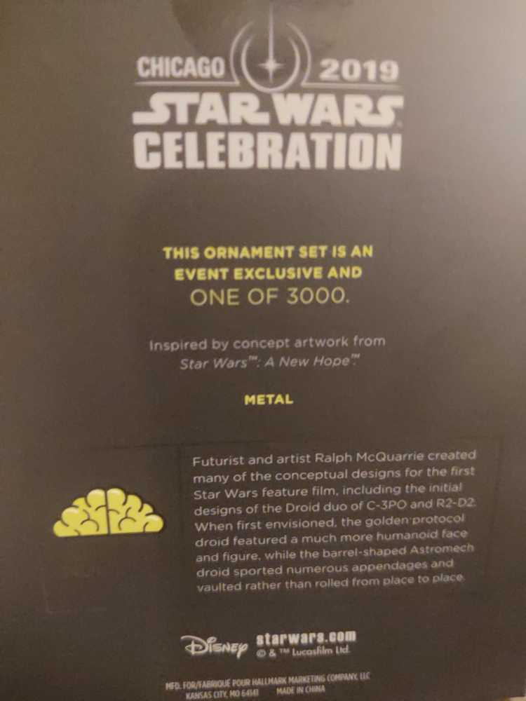 Ralph McQuarrie C - 3PO And R2-D2  ornament collectible - Main Image 2