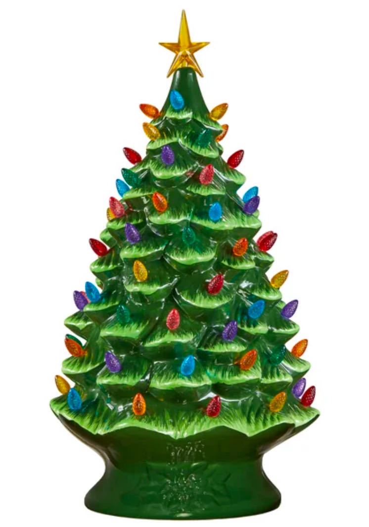 Vintage Style Ceramic Christmas Tree - Vintage (Decor) ornament collectible - Main Image 2