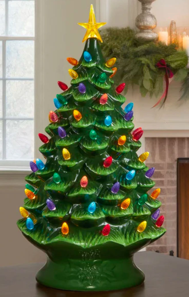 Vintage Style Ceramic Christmas Tree - Vintage (Decor) ornament collectible - Main Image 3