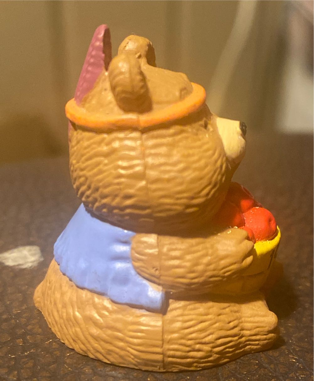 Merry Miniature 1989 Indian Bear Holding Basket - Merry Miniatures (Thanksgiving, Indian, Bear) ornament collectible - Main Image 2