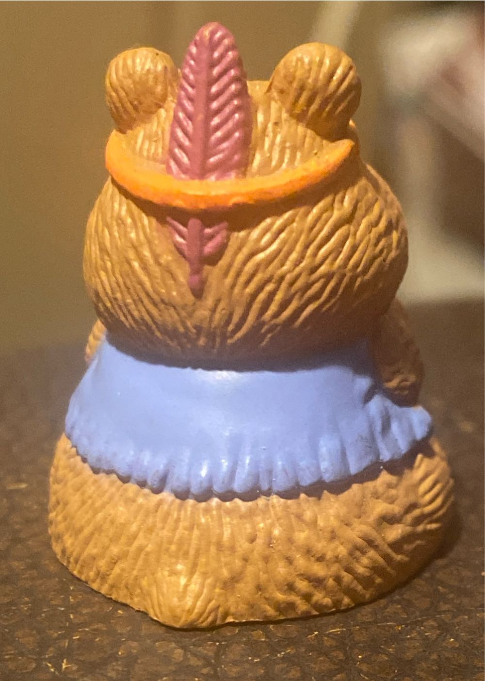 Merry Miniature 1989 Indian Bear Holding Basket - Merry Miniatures (Thanksgiving, Indian, Bear) ornament collectible - Main Image 3