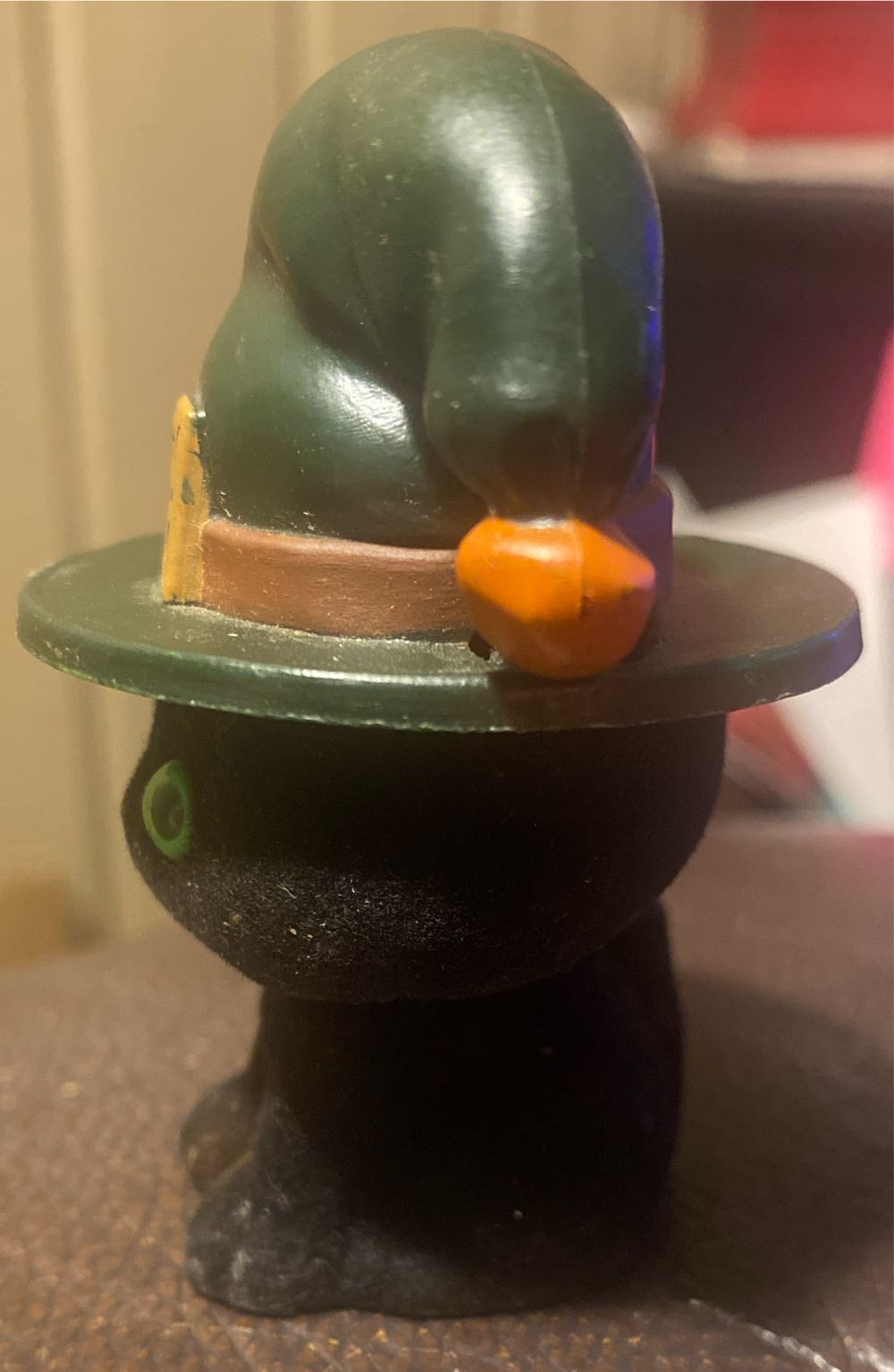 Merry Miniature Black Cat In Witch’s Hat - Merry Miniatures (Halloween, Black Cat, Witch Hat) ornament collectible - Main Image 2