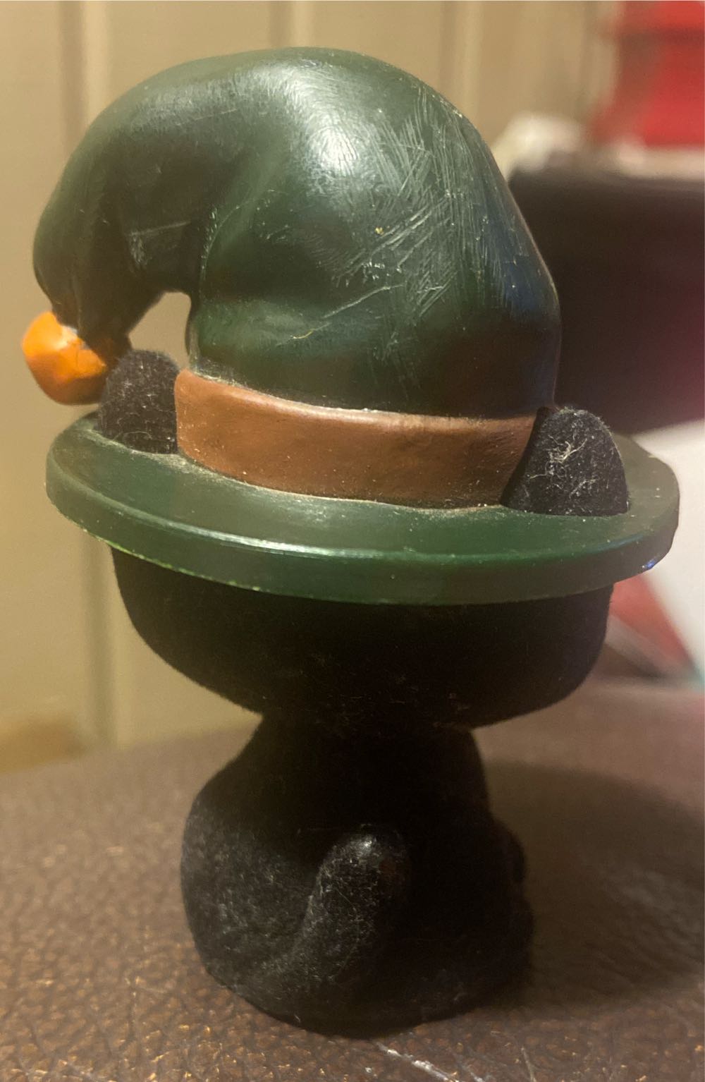 Merry Miniature Black Cat In Witch’s Hat - Merry Miniatures (Halloween, Black Cat, Witch Hat) ornament collectible - Main Image 3