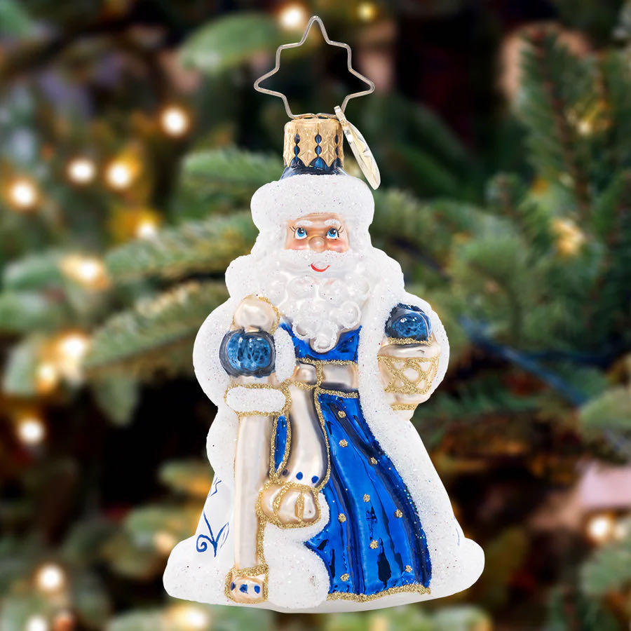 Cheerful Chinoiserie Santa Gem  (Santa) ornament collectible - Main Image 3
