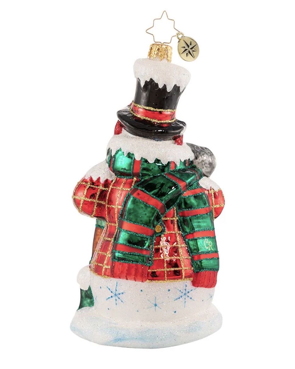 Fun By The Shovel-Full Plaid Snowman  (Snowman) ornament collectible - Main Image 2