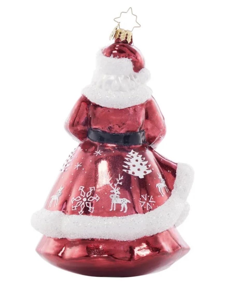 Frosty Fawn Santa  ornament collectible - Main Image 2