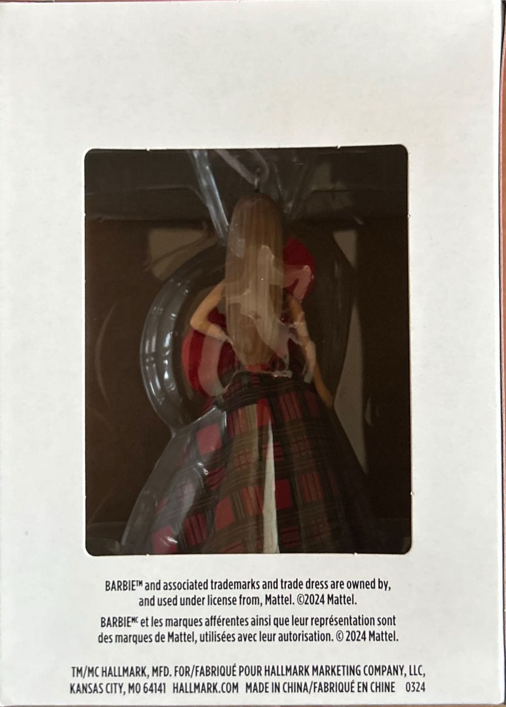 Barbie: Holiday Barbie 2024 Christmas Ornament - Holiday Barbie (Holiday Barbie) ornament collectible [Barcode 661127046427] - Main Image 3