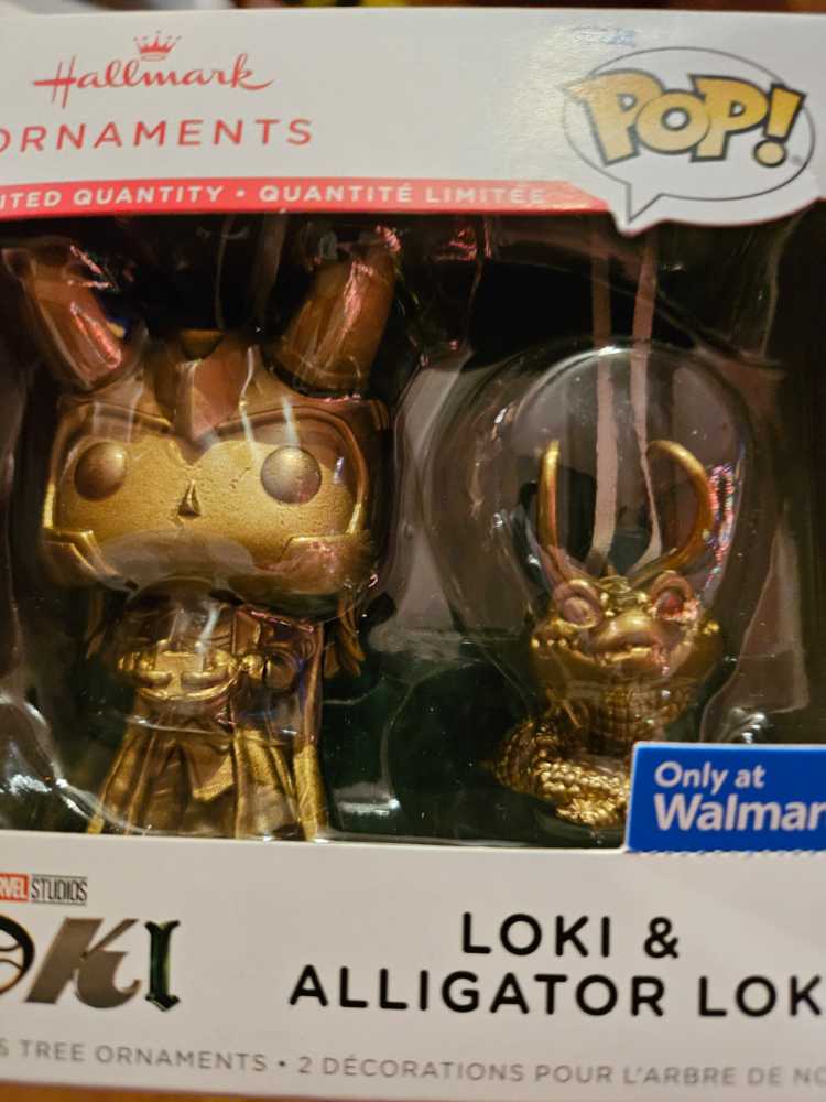 & Alligator Loki & Hallmark Funko Christmas Gold Marvel Pop And Chase New Set Walmart 2 Exclusive Limited Edition Gold  ornament collectible [Barcode 661127009262] - Main Image 2