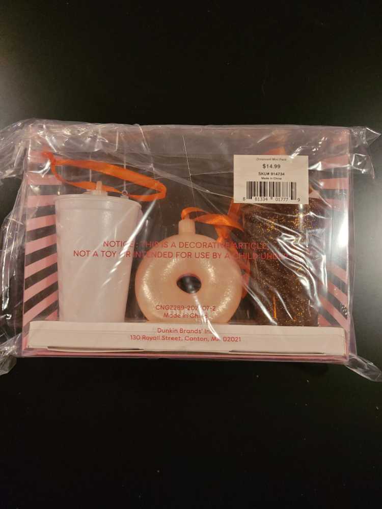 Dunkin’ Donuts Holiday Ornaments  ornament collectible [Barcode 881334017779] - Main Image 3