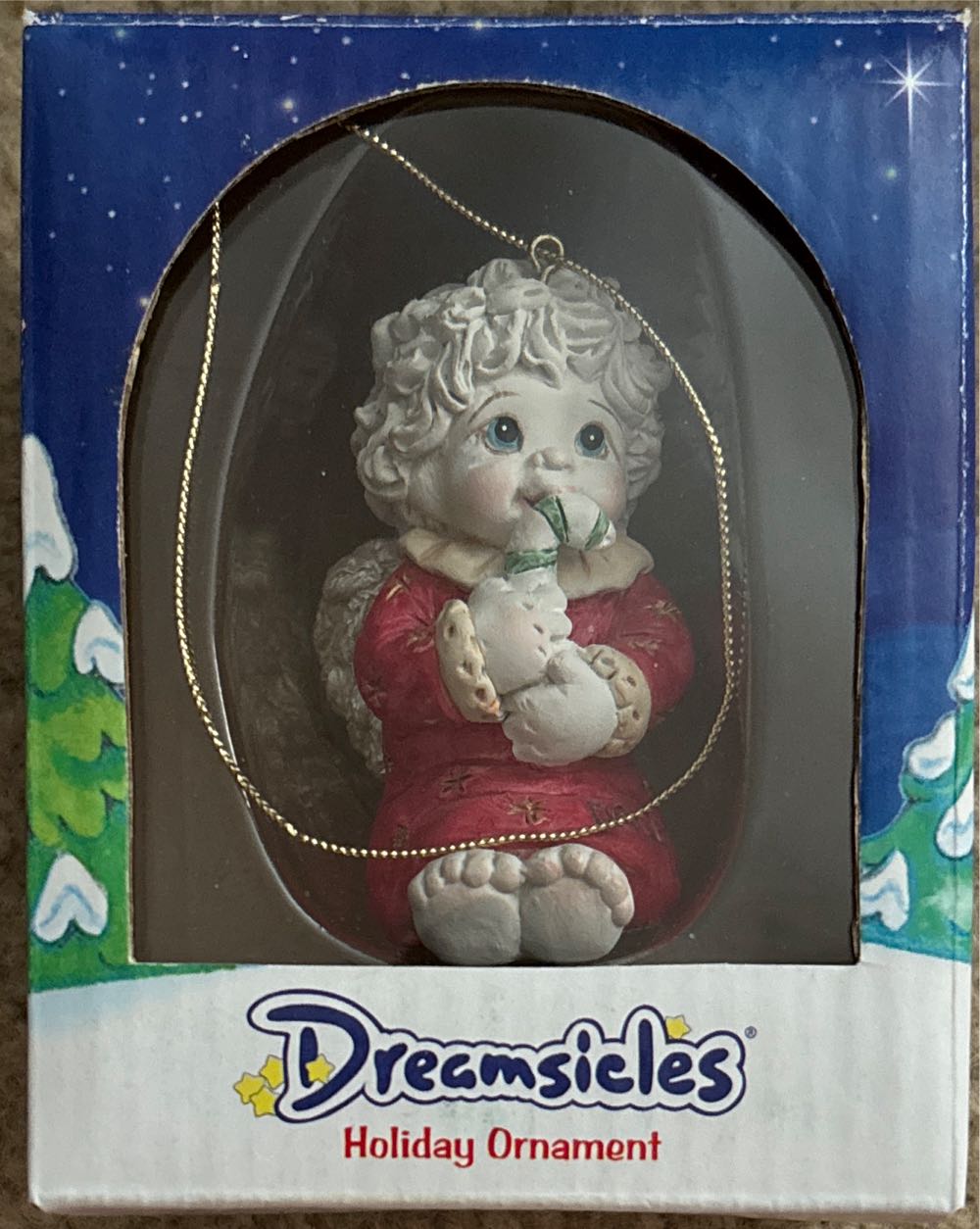 Lenox 895792 Minnie Mouse Sitting On A Gift Ornament Christmas