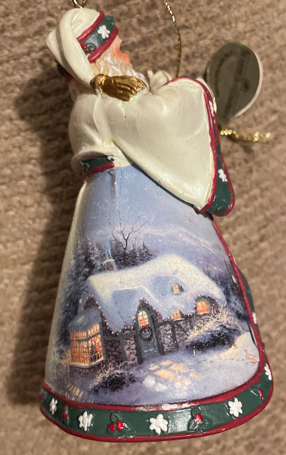 Thomas Kinkade - Old World Santas - Dawn Of Christmas Santa - Thomas Kinkaide (Old World Santa) ornament collectible - Main Image 2