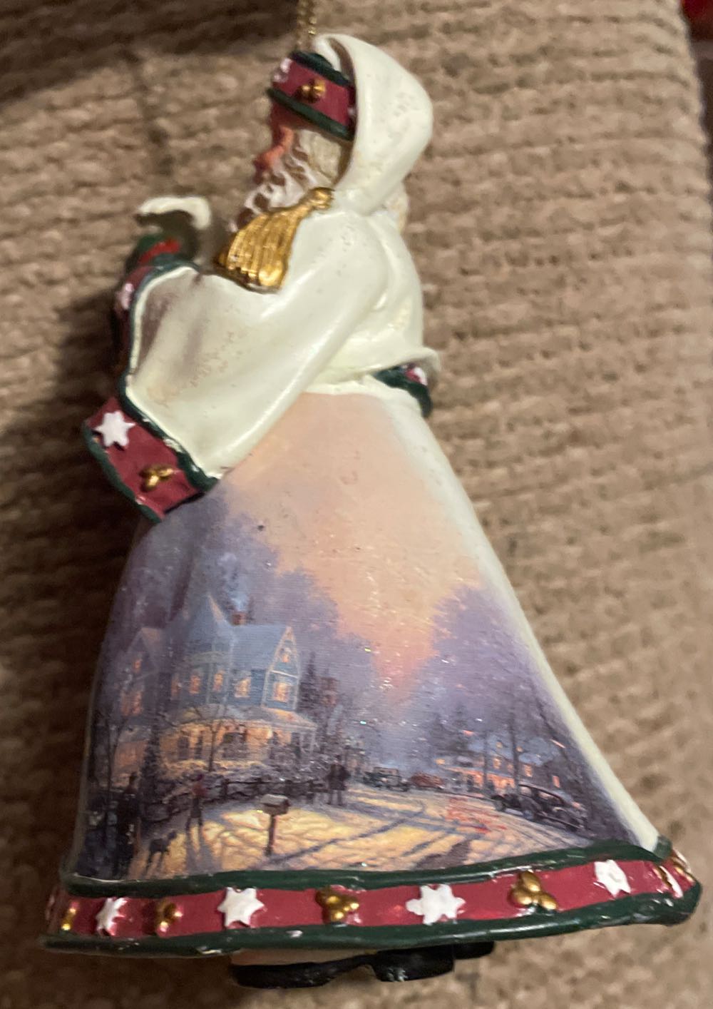 Thomas Kinkade - Old World Santa - Christmas Journey’s End Santa - Thomas Kinkaide (Old World Santa) ornament collectible - Main Image 2