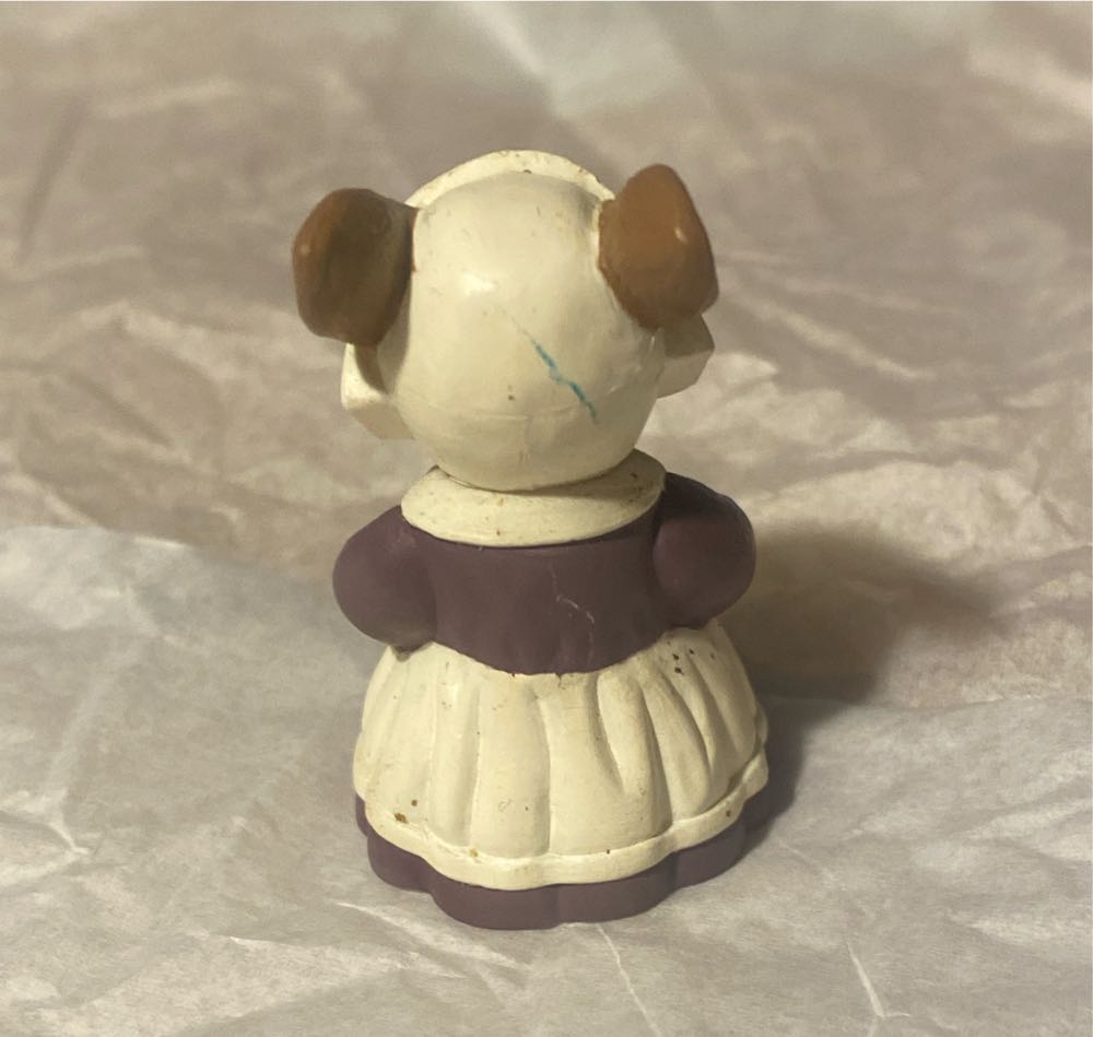 Merry Miniature Thanksgiving Pilgrim Bunny w/pie - Merry Miniatures (Thanksgiving, Pilgrim) ornament collectible - Main Image 2