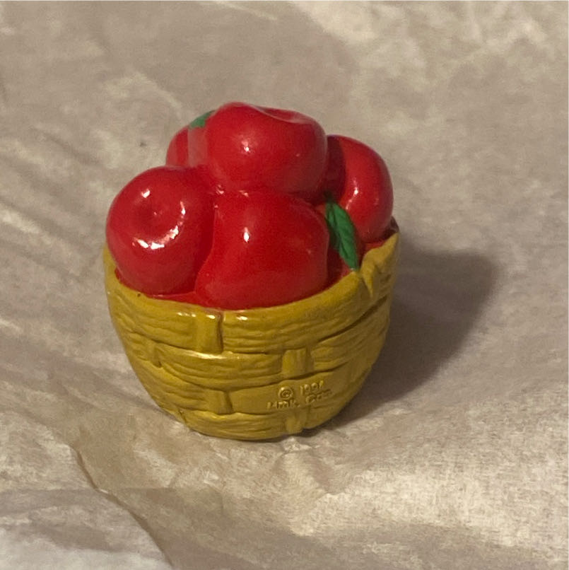 Merry Miniature Basket Of Apples - Merry Miniatures (Apples) ornament collectible - Main Image 2