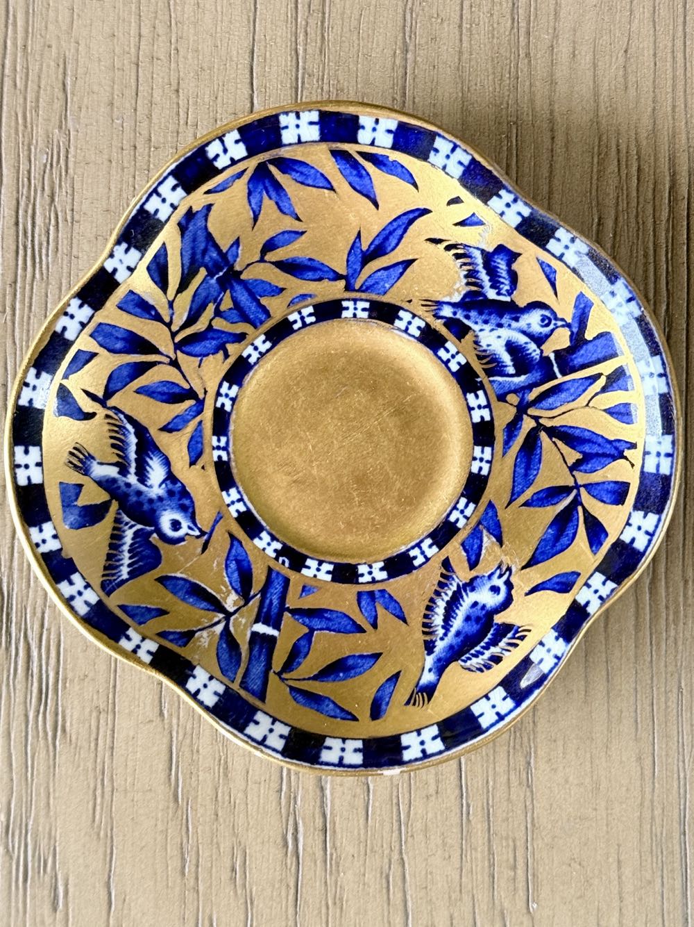 Bluebird And Bamboo - Miniature Tea Cup ornament collectible - Main Image 2