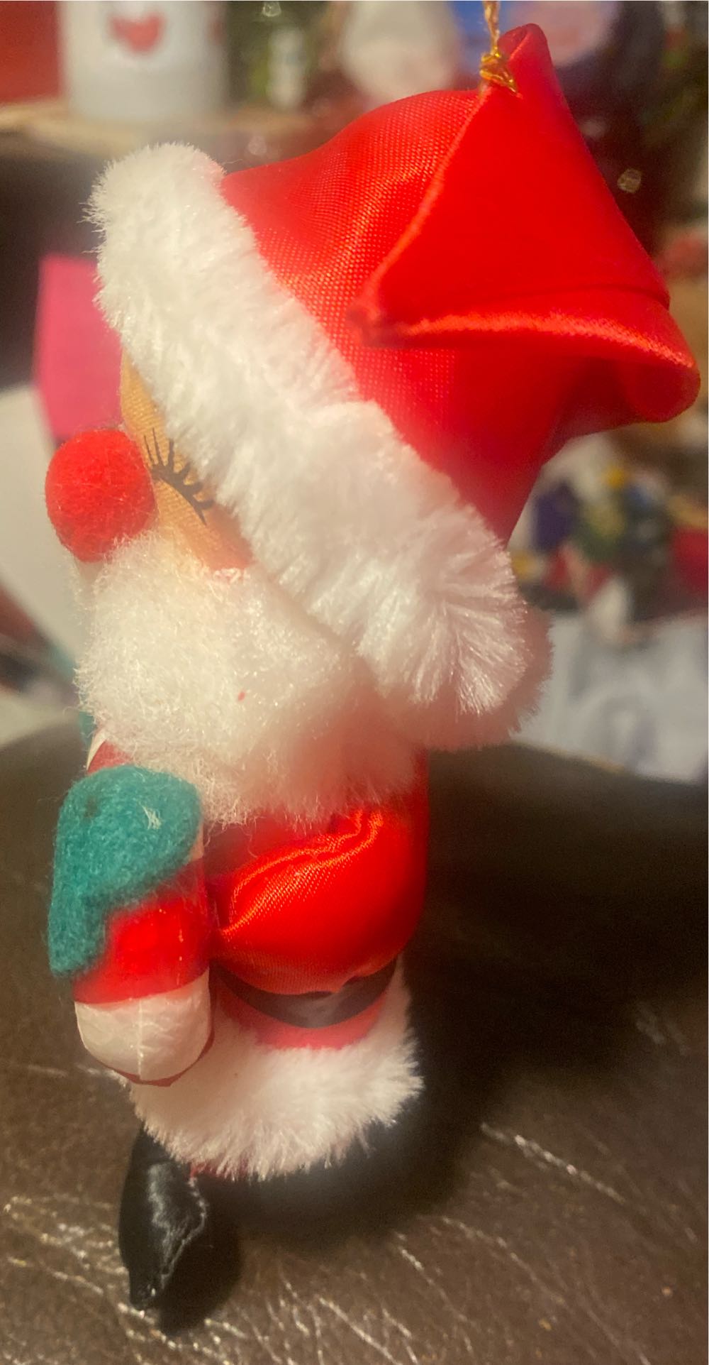 Vintage Russ Santa Claus Plush Ornament - Russ (Santa, Christmas) ornament collectible - Main Image 3