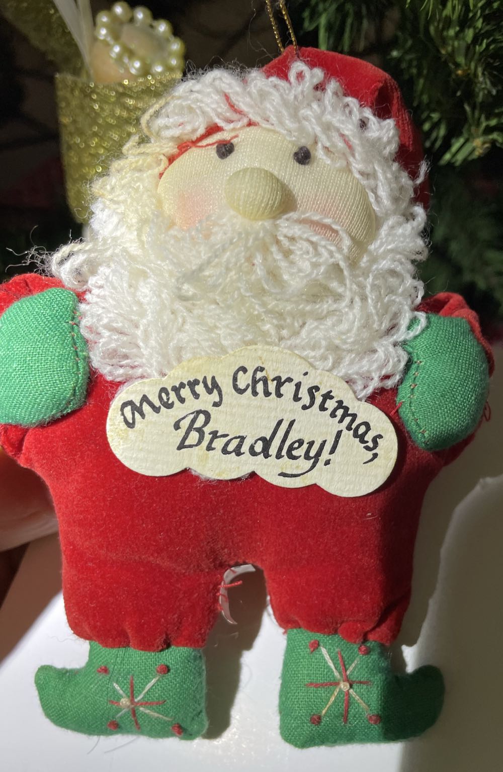 Hallmark Porcelain Wedding Cake Hanging Ornament Premium