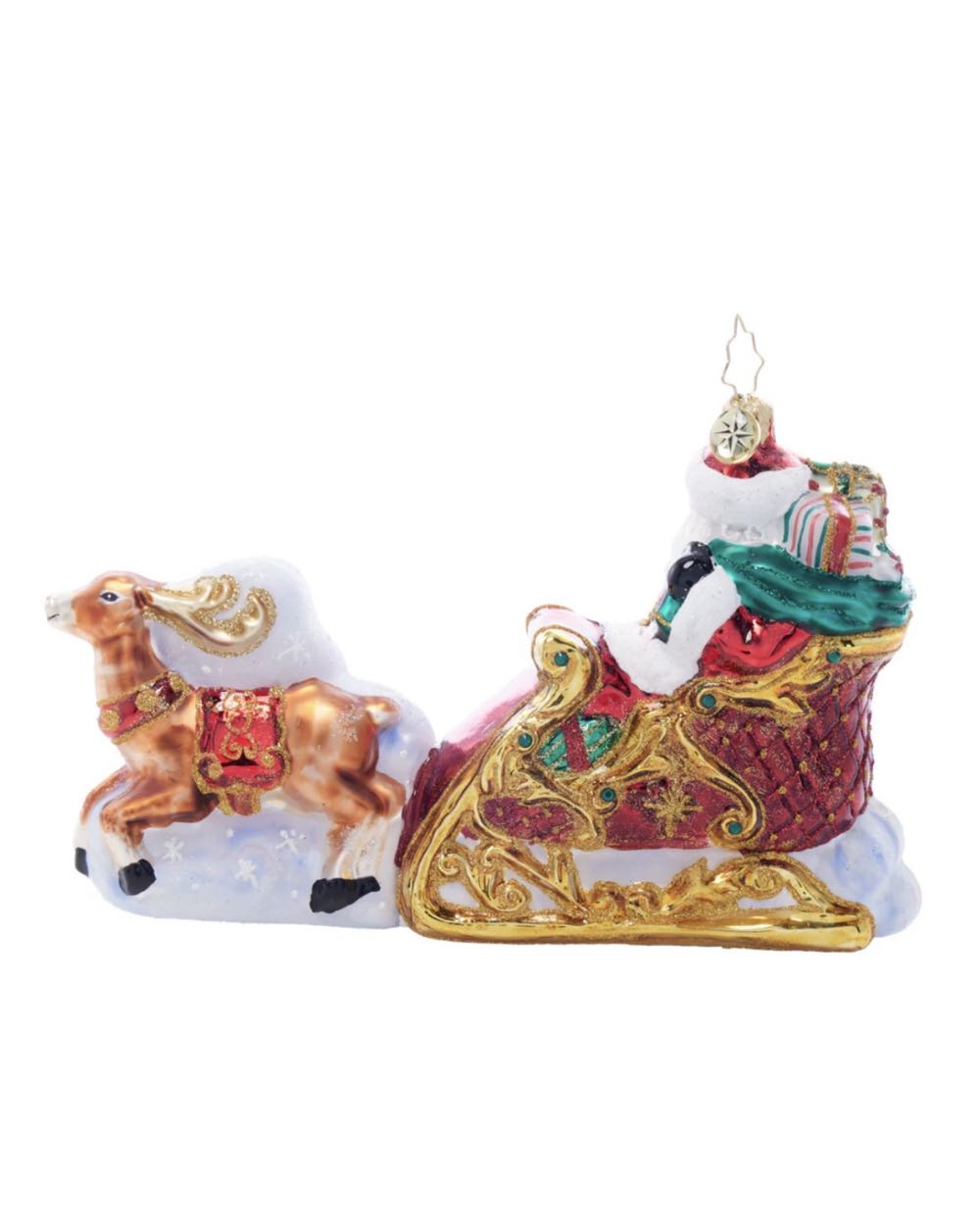 Dash Away, Dash Away All!  (Reindeer) ornament collectible - Main Image 2