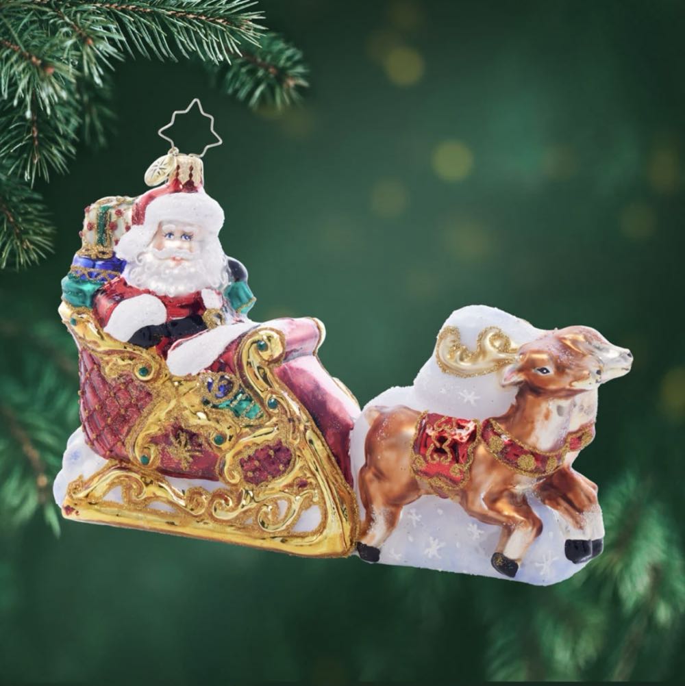 Dash Away, Dash Away All!  (Reindeer) ornament collectible - Main Image 3