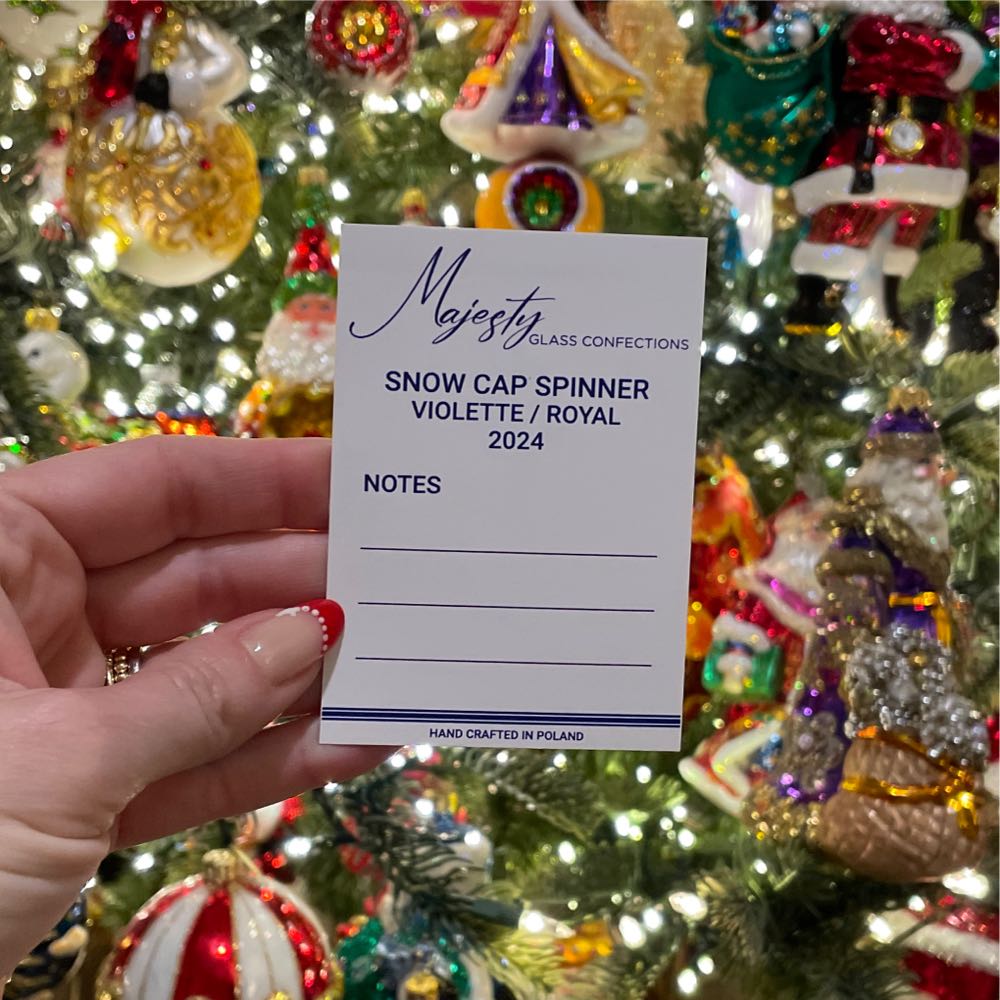 MG Snow Cap Spinner Violet  ornament collectible - Main Image 2