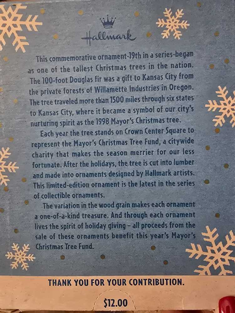 The Mayor’s Christmas Tree Ornament - 19th In Series (The Mayors Christmas Tree Ornament) ornament collectible - Main Image 2