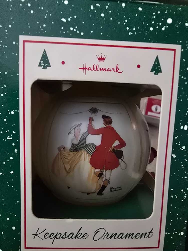 Norman Rockwell Christmas Scenes 1987  ornament collectible - Main Image 3