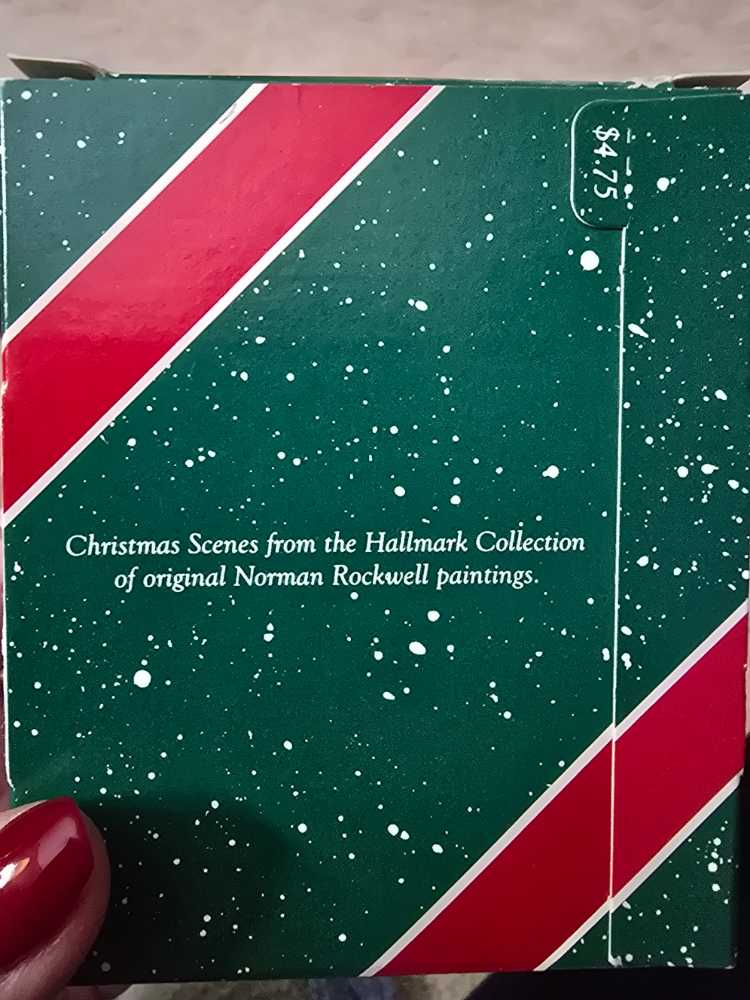 Norman Rockwell Christmas Scenes 1987  ornament collectible - Main Image 4