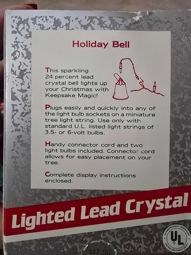 Holiday Bell 1989  ornament collectible - Main Image 2