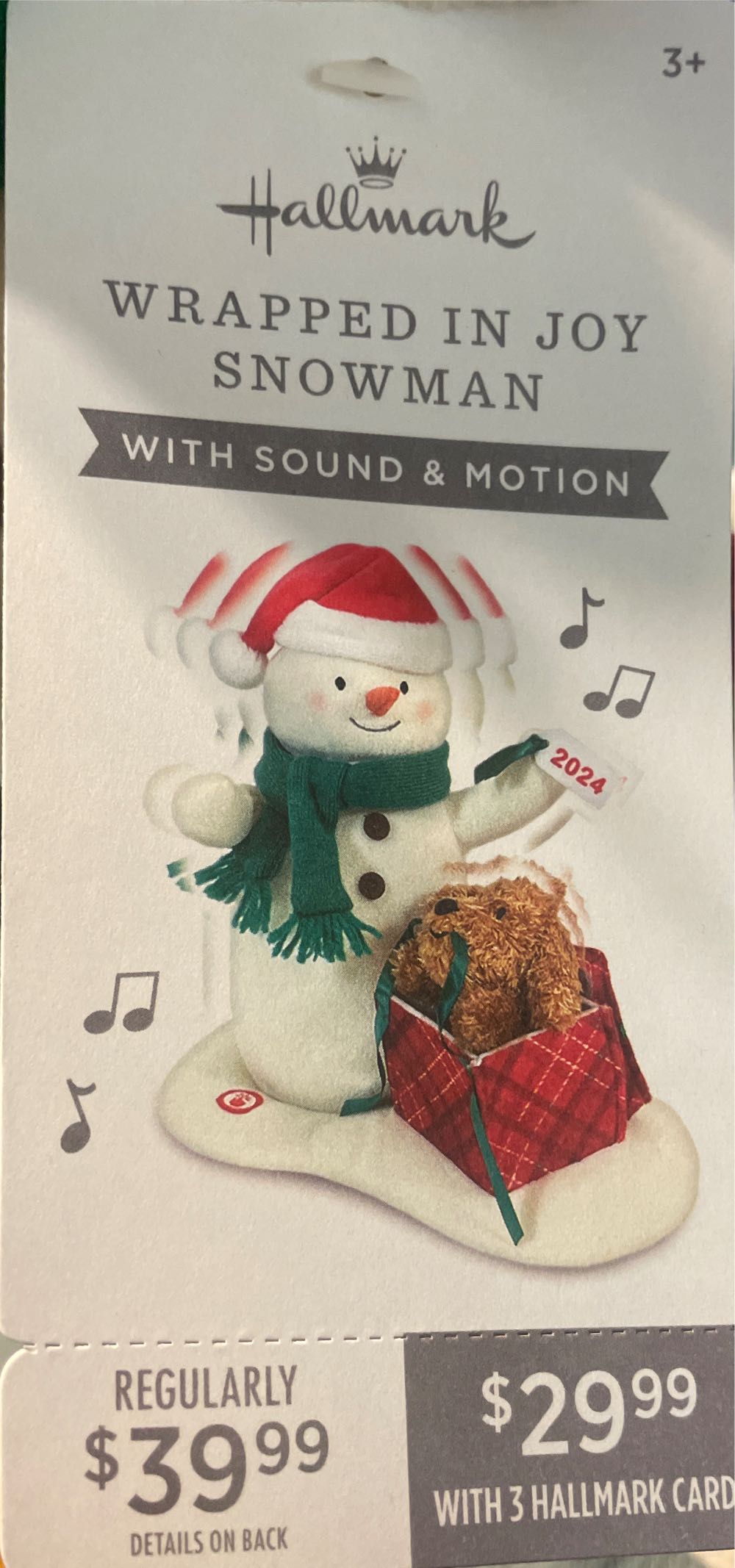 TP#21 Wrapped In Joy Snowman - Techno Plush (Snowmen) ornament collectible [Barcode 661127061932] - Main Image 2