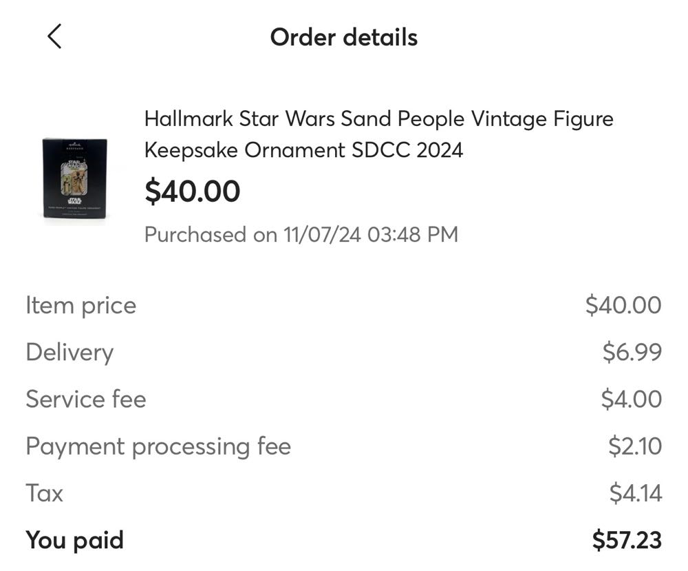 Star Wars Sand People Vintage Figure Ornament (2024 SDCC) - Star Wars Vintage Figure (Star Wars) ornament collectible - Main Image 3