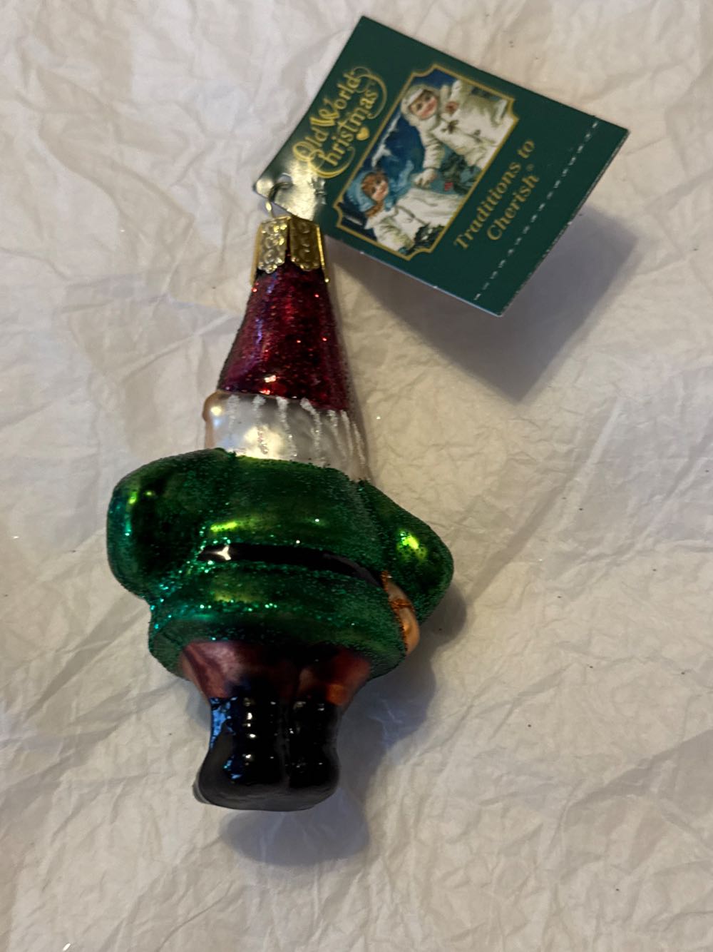 Old World Christmas Ornaments: Garden Gifts Glass Blown Ornaments For Christmas Tree Gnome  ornament collectible [Barcode 729343241337] - Main Image 3