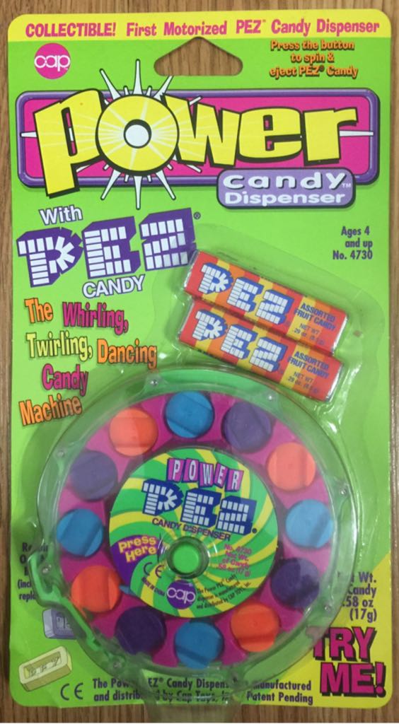 Power Pez - Purple Back - Miscellaneous pez collectible - Main Image 2