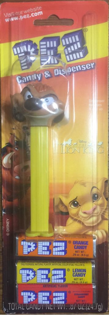 Timon (3) - Lion King S1 (complete) pez collectible - Main Image 2