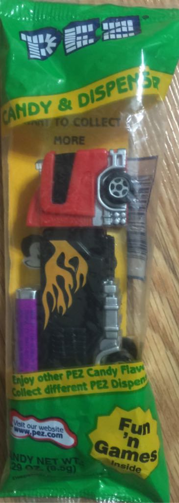 Big Rigs - Wrap Windshield (Flames) - Trucks - Series E (rigs) pez collectible - Main Image 2
