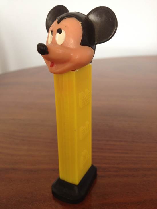 Mickey Mouse With Rem. Nose And Flesh Face  pez collectible - Main Image 2