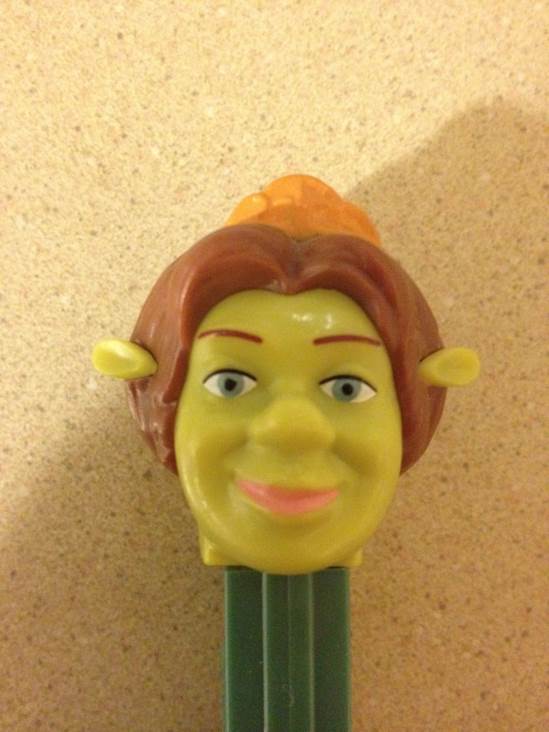 Pez - Regular Remake, purple pull-back, Japanese, purple stem, smaller white side pin