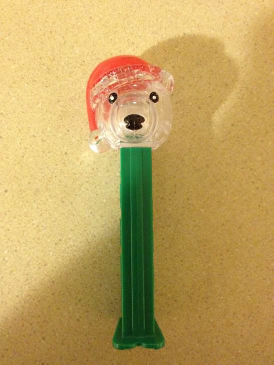 Polar Bear - Transparent - Christmas pez collectible - Main Image 2