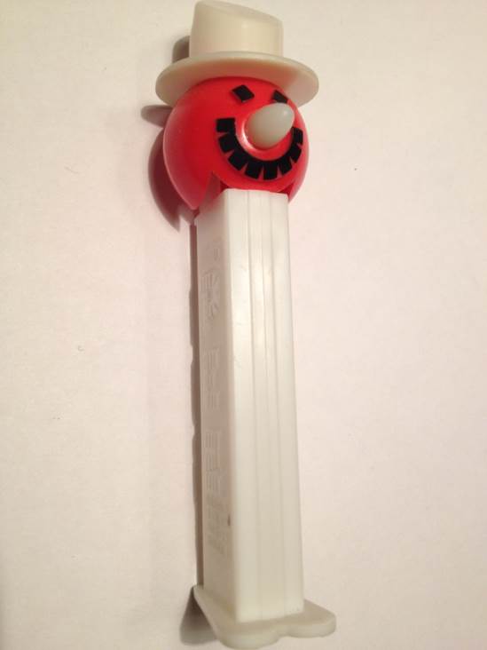 Snowman Misft - Red Head White Stem - Christmas pez collectible - Main Image 1