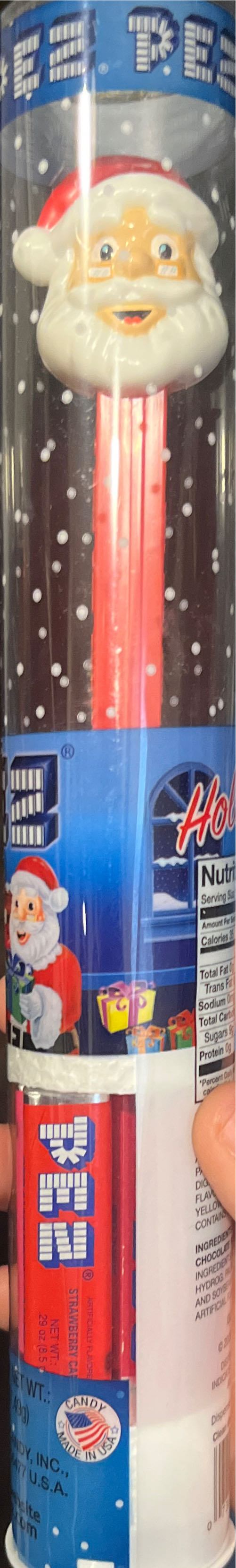 Christmas - Santa With Glasses In Tube - CHRISTMAS-Santa pez collectible - Main Image 3