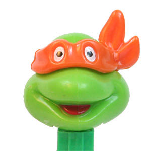TMNT - Michelangelo Happy - Green - China - TMNT pez collectible - Main Image 3