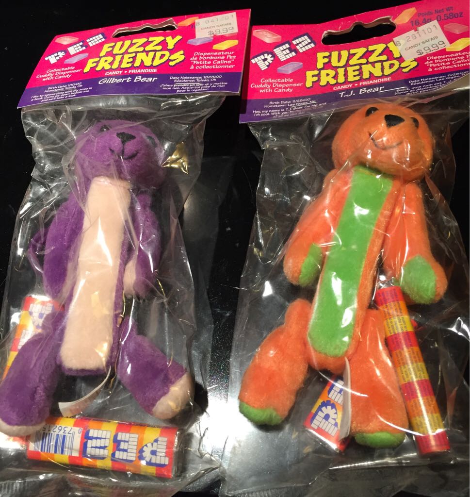 Fuzzy Friends Bears - TJ - Fuzzy Friends pez collectible - Main Image 2