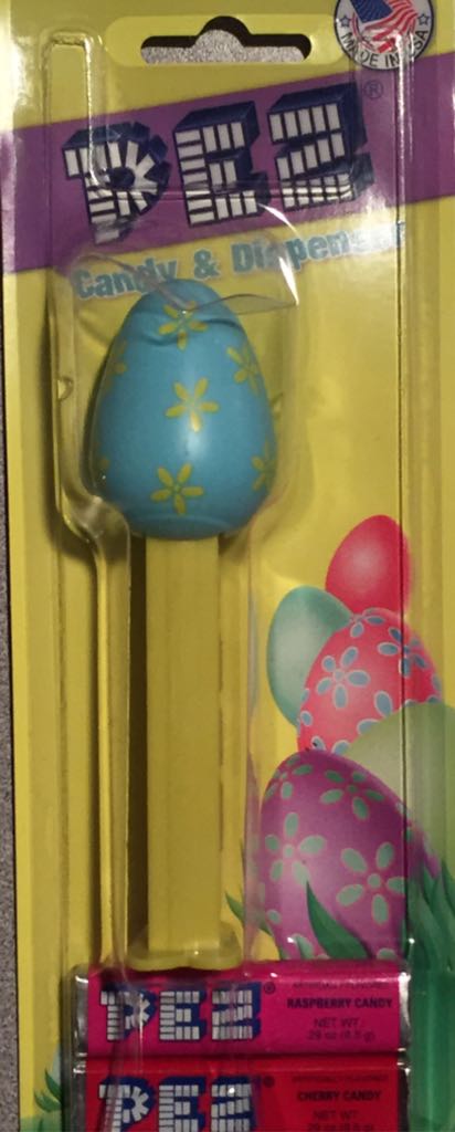 Easter - Egg - Blue With Flowers - Easter pez collectible - Main Image 2