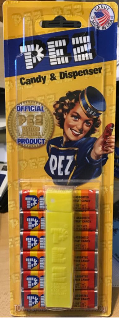 Peppermint Regular Yellow - REGULARS pez collectible - Main Image 2