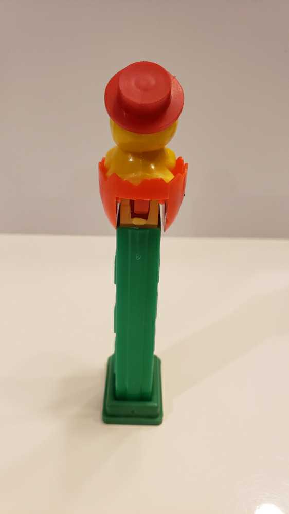 Chick In Egg A; Die Cut Eyes, Steel Pin, Hard Shell - Holiday - Easter pez collectible - Main Image 3