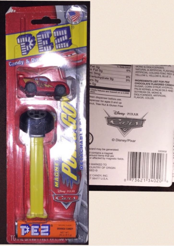 Pull & Go - Lightning McQueen - Disney - Cars pez collectible - Main Image 2
