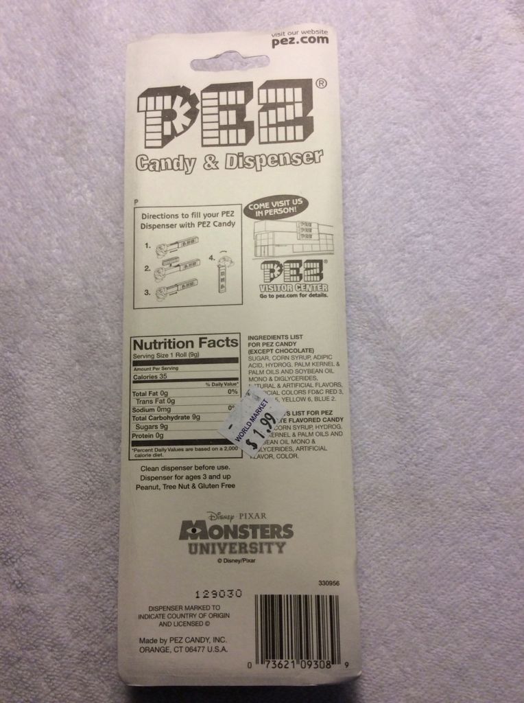 Monster’s University - Squishy - Disney Pixar - Monster’s University pez collectible - Main Image 2