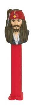Captain Jack Sparrow (2) - Pirates Of The Caribbean (complete) pez collectible - Main Image 1