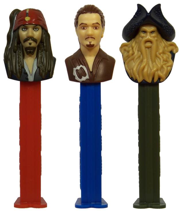 Captain Jack Sparrow (2) - Pirates Of The Caribbean (complete) pez collectible - Main Image 2