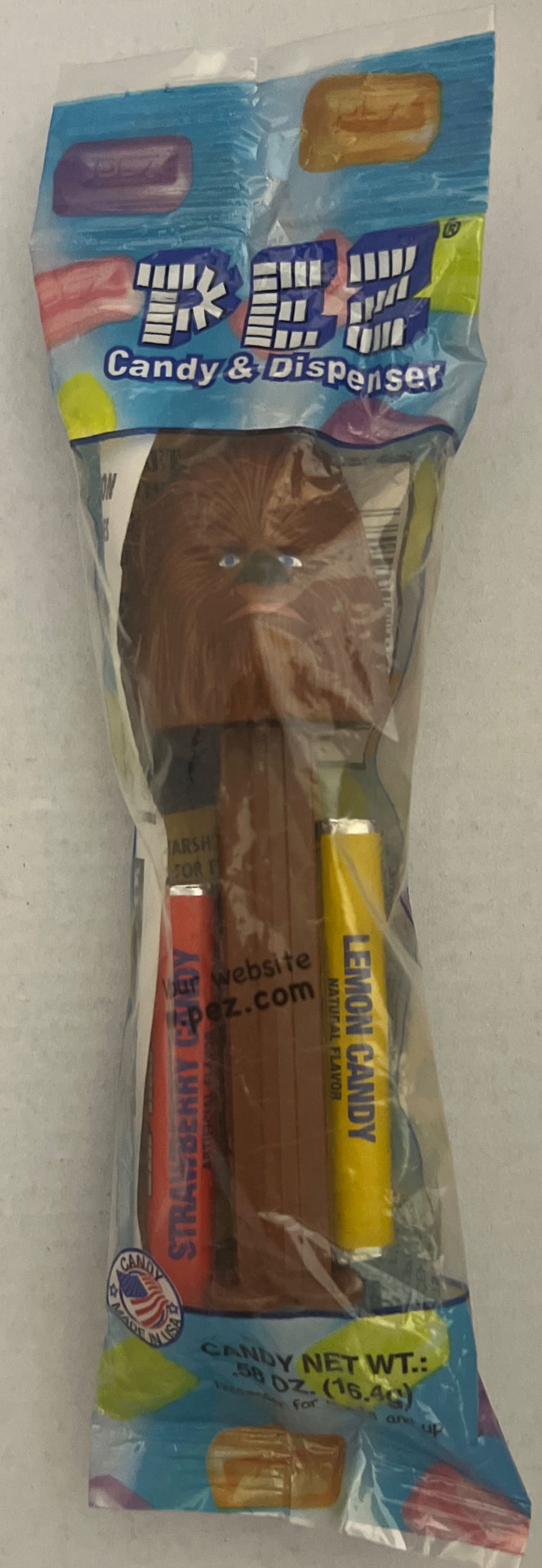 Chewbacca B (Light Brown Stem/Head) - Star Wars pez collectible - Main Image 2